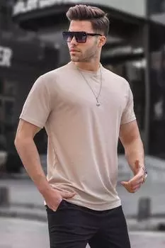 Футболка Madmext, бежевый