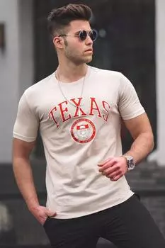 Футболка Madmext, бежевый