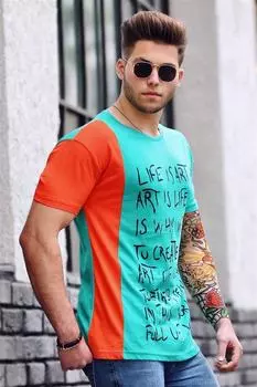 Футболка Madmext, бирюзовый