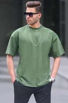 Футболка мужская Madmext свободного кроя, хаки