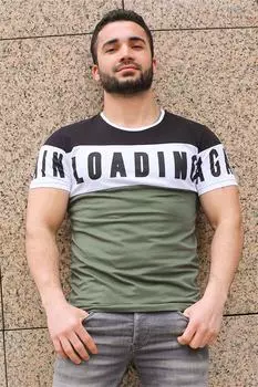 Футболка мужская Madmext с надписью, мультиколор