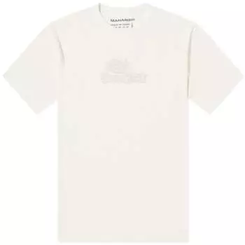 Футболка Maharishi 30Th Anniversary Dragon Embroided, экрю