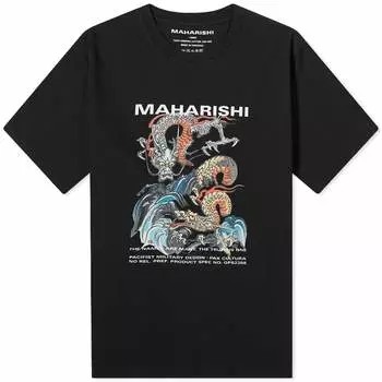 Футболка Maharishi Double Dragon, черный