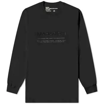 Футболка Maharishi Long Sleeve MILTYPE Logo Tee
