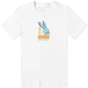 Футболка Maharishi «Лунный год кролика», белый