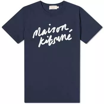 Футболка Maison Kitsun Handwriting Tee