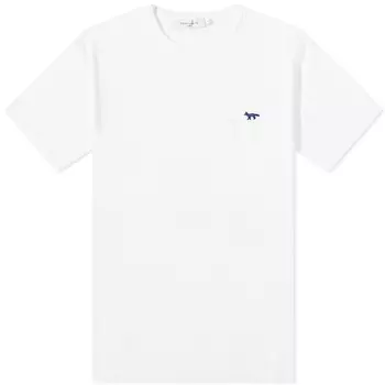 Футболка Maison Kitsun Navy Fox Patch Classic Pocket Tee