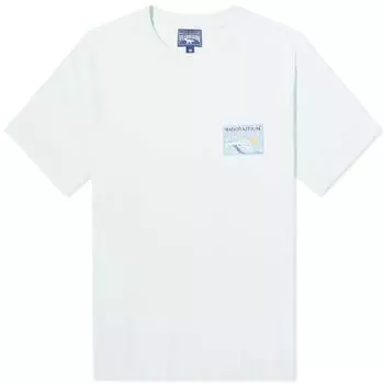 Футболка Maison Kitsun X Vilebrequin Comfort, голубой