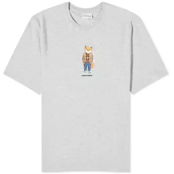 Футболка Maison Kitsune Dressed Fox Regular, цвет Grey Melange