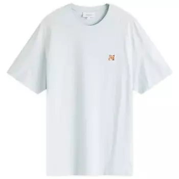 Футболка Maison kitsune с нашивкой в виде головы лисы Maison Kitsun, голубой