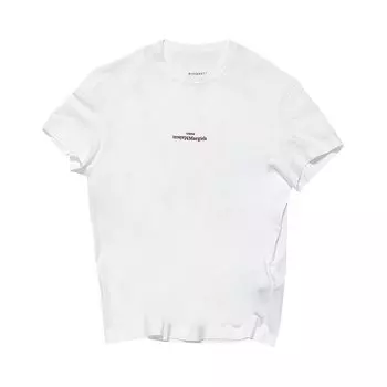 Футболка Maison Margiela Upside Down Logo T-Shirt 'White', белый