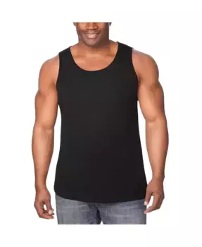 Футболка-майка Big & Tall Heavyweight Cotton Tank KingSize, черный
