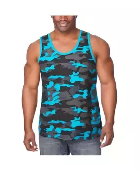 Футболка-майка Big & Tall Heavyweight Cotton Tank KingSize, синий