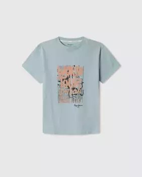 Футболка мальчика Tobiah Pepe Jeans, голубой