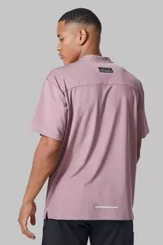 Футболка man active gym oversize performance Boohoo, сиреневый