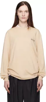 Футболка Manche Longue Adresse A.P.C., бежевый