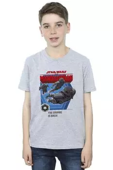 Футболка «Мандалорская империя возвращается» Star Wars, серый