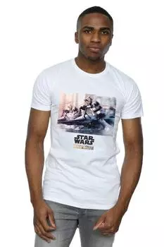 Футболка мандалорских солдат-разведчиков Star Wars, белый