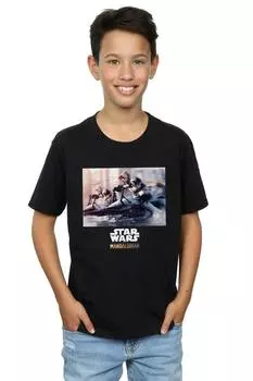 Футболка мандалорских солдат-разведчиков Star Wars, черный