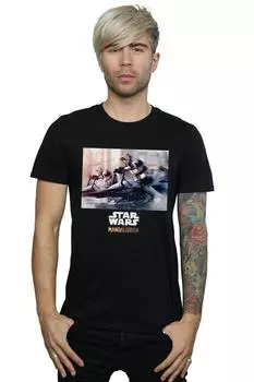 Футболка мандалорских солдат-разведчиков Star Wars, черный