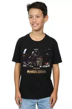 Футболка «Мандалорский ребенок на борту» Star Wars, черный