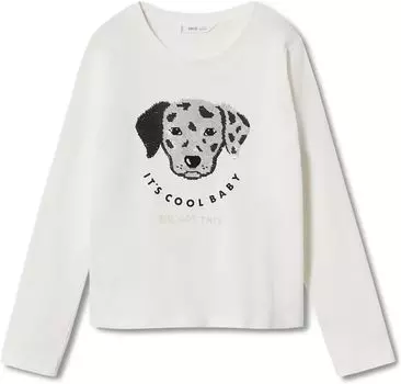 Футболка Mango Animals T-Shirt, цвет Off-White