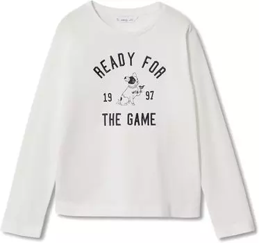Футболка Mango Game T-Shirt, цвет Off-White