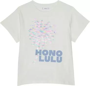 Футболка Mango Hawaii T-Shirt, цвет Off-White