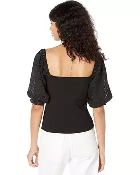 Футболка MANGO Judi T-Shirt, черный
