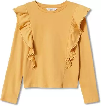 Футболка Mango Juliete T-Shirt, цвет Mustard