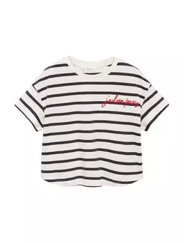 Футболка MANGO KIDS ADORE, темно-синий
