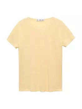 Футболка Mango LENO, пятнистый желтый