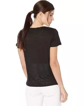 Футболка MANGO Linito T-Shirt, черный