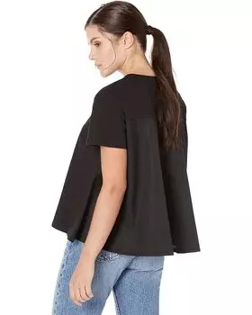 Футболка MANGO Panuelo T-Shirt, черный