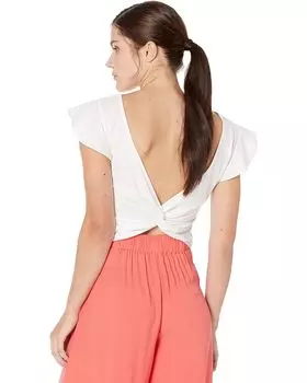 Футболка MANGO Saria T-Shirt, белый
