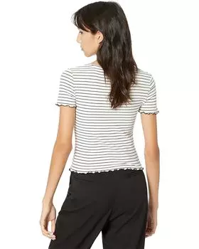 Футболка MANGO Strup T-Shirt, естественный