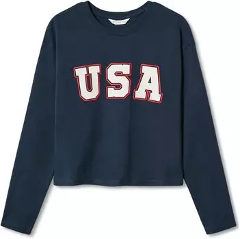 Футболка Mango Sweet T-Shirt, темно-синий