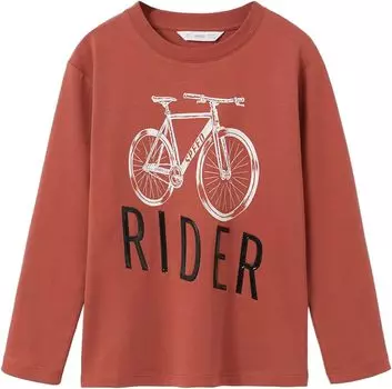Футболка Mango T-Shirt Bici, цвет Terracota