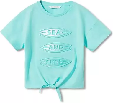 Футболка Mango T-Shirt Surfy, цвет Turquoise