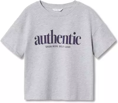 Футболка Mango Tic T-Shirt, цвет Clear Grey Vigore
