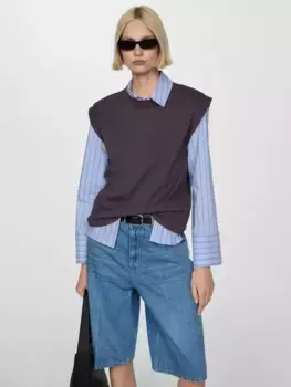Футболка Mango Viri Cotton, цвет charcoal