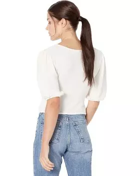 Футболка MANGO Wrap T-Shirt, цвет Light Beige