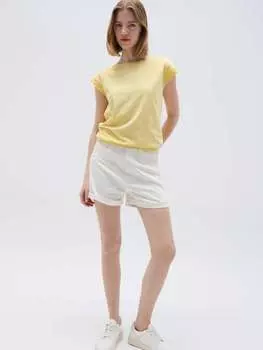 Футболка манише-кимоно со вставкой крючком Ovs, цвет canary yellow