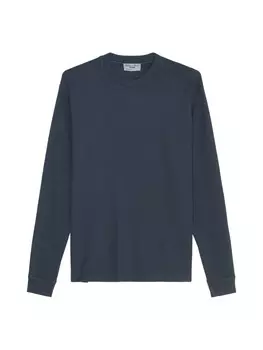 Футболка Marc O'Polo DENIM Waffel-Longsleeve relaxed, цвет True Navy