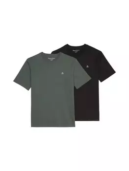 Футболка Marc O'Polo Doppelpack Rundhals-T-Shirts regular, цвет 2er Pack/black + green