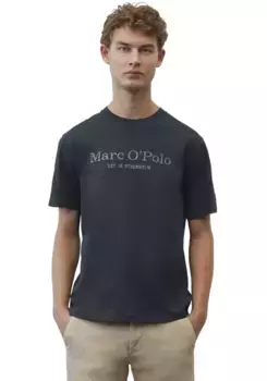 Футболка Marc O'Polo, классическая футболка с логотипом, цвет Dark Night