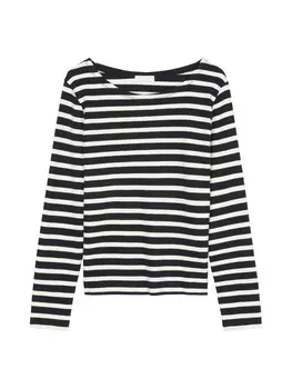 Футболка Marc O'Polo Streifen-Longsleeve relaxed, цвет multi/