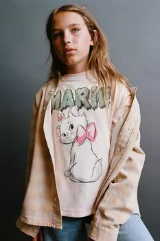 Футболка мари disney ZARA, розовый