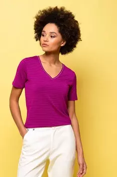 Футболка Marie с точками и полосками Heavy Tools, фиолетовый