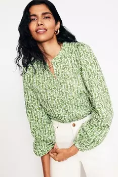 Футболка Марина джерси Boden, зеленый